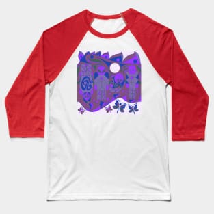 brick mandala pattern from alien space ecopop Baseball T-Shirt